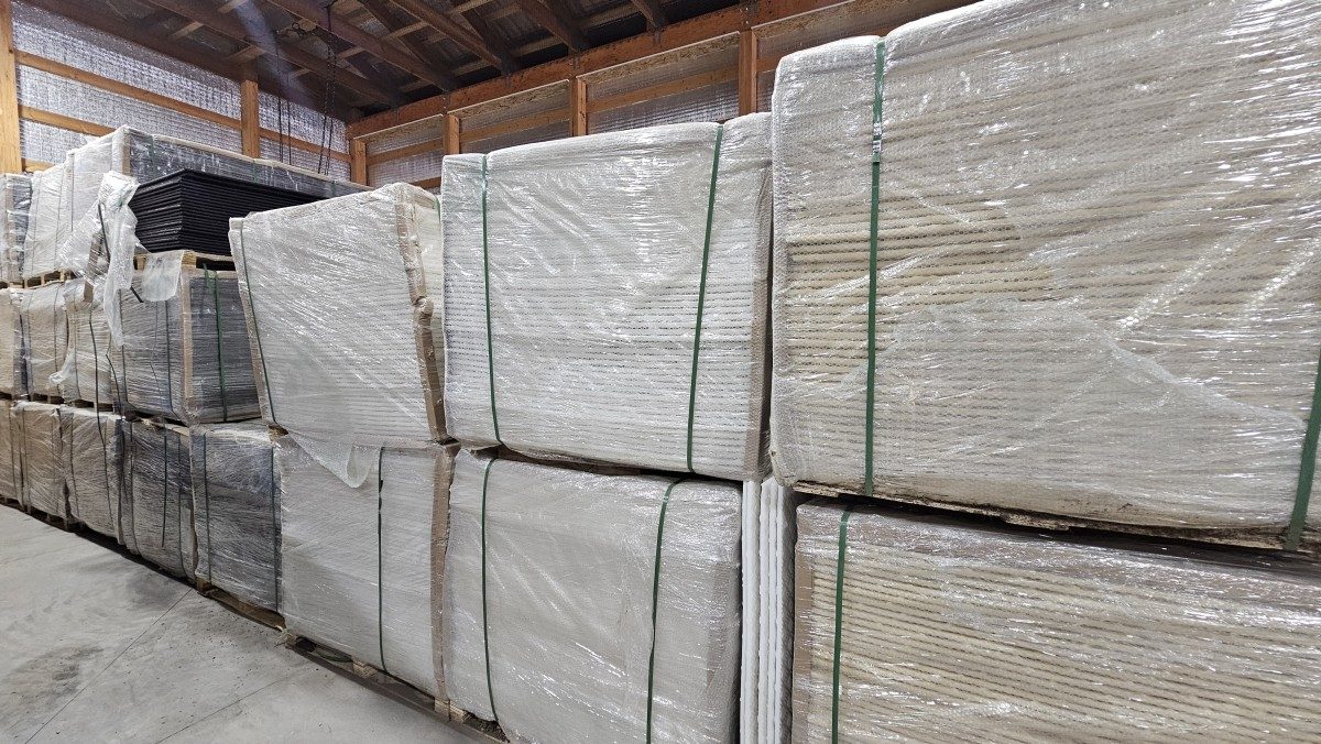 Ground mat warehouse inventory