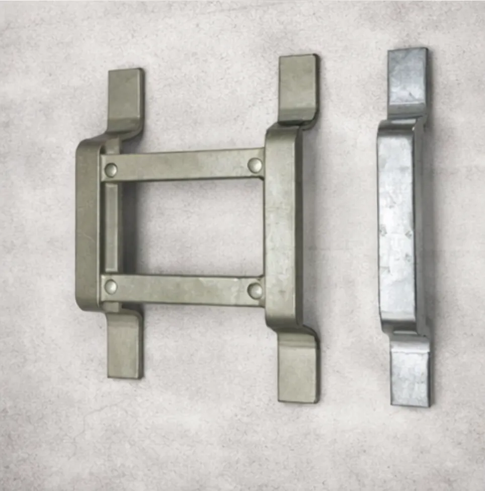 Metal single and double mat connectors